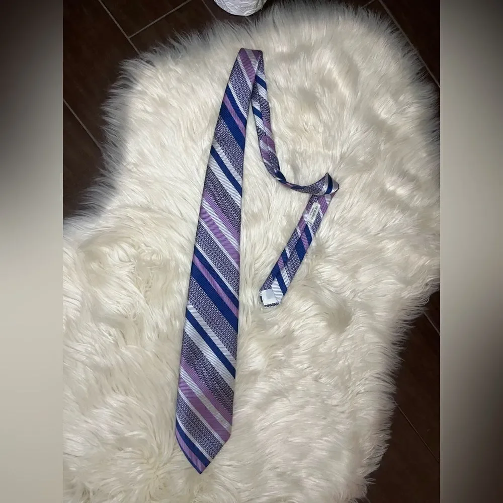 Don Loper of California Vintage purple/blue/grey stripped necktie